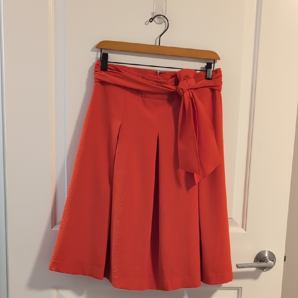 Ann Taylor Knee-Length A-Line Skirt with Pleats